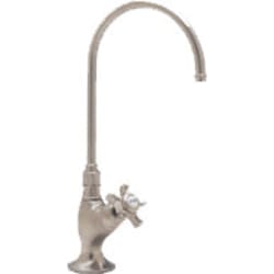 Single Lever Cast Spout Filtration Faucet  - Satin Nickel (5-Spoke Cross-Handle Shown) view