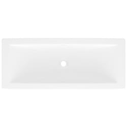 15 Inch Undermount Lavatory Sink  - 15 Inch Undermount Lavatory Sink with Drain Hole Center view