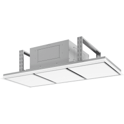 Lux 63 Inch Island Mount Range Hood  - 3/4 View view