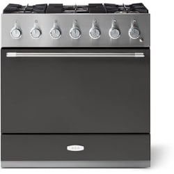 36 Inch Freestanding Dual Fuel Range - 36 Inch Freestanding Dual Fuel Range with 5 Sealed Burners in Front View view