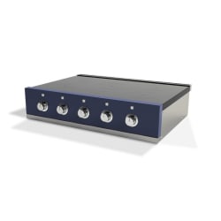 36 Inch Induction Rangetop  - 36 Inch Induction Rangetop in Angled View, Indigo Finish view