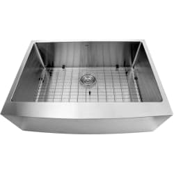 30 Inch Undermount Farmhouse Apron Sink  - 30 Inch Undermount Farmhouse Apron Sink with 10 Inch Bowl Depth view