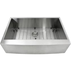 33 Inch Farmhouse Apron Sink  - 33 Inch Farmhouse Apron Sink with 10 Inch Bowl Depth view