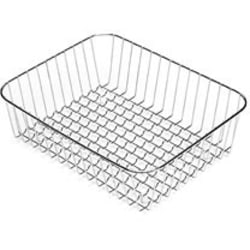 Polished Stainless Steel Large Drain Basket - Main view