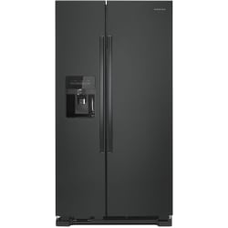 36 Inch Freestanding Side by Side Refrigerator  - Black view