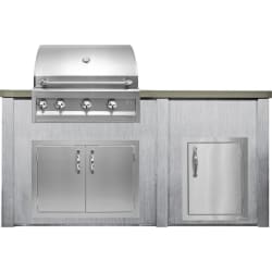 72 Inch Outdoor Kitchen Island  - Haven Outdoor™ 72" Harbor Gray Outdoor Kitchen Island view