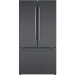 36 Inch Smart Counter Depth French Door Refrigerator  - Front View Black Stainless view