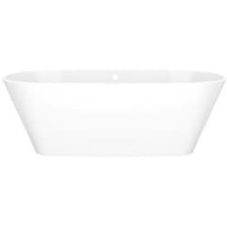 29 Inch Freestanding Soaking Bathtub  - Freestanding Soaking Bathtub with Overflow Hole view