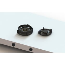 24 Inch Modular Gas Cooktop  - BALURAN 2 Burner view