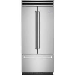 36 Inch Built-In French Door Refrigerator  - Front View view