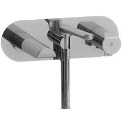 Wall Mount Tub Filler Trim  - Parabola™ Wall Mount Tub Filler Trim with Hand Shower in Chrome view