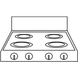 6" Backguard for 36" Dual Fuel Series - 6" Backguard for 36" Dual Fuel Series view