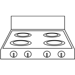 6" Backguard for 48" Dual Fuel Series - 6" Backguard for 48" Dual Fuel Series view
