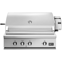 36 Inch Built-In Gas Grill  - 36 Inch Built-In Gas Grill with 871 sq. in. Total Cooking Area in Front View view