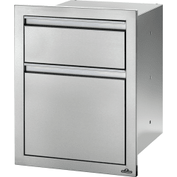 18 Inch Double Drawer w/ Waste Bins - Main Photo view