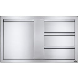 42 Inch Large Single Door & Triple Drawer  - Large Single Door & Triple Drawer Combo view