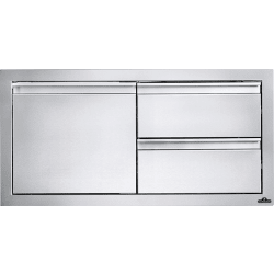 36 Inch Single Door and Double Drawer Cabinet - 36" x 16" Single Door & Double Drawer Combo view