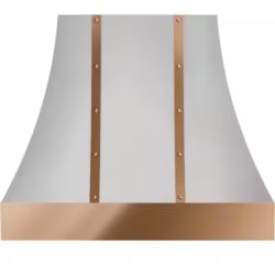 Hood Banding Kit in Polished Copper Finish for 36 Inch Alto Wall Custom Hood - Hood Banding Kit in Polished Copper Finish for 36 Inch Alto Wall Custom Hood view