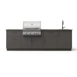 10-Ft Outdoor Kitchen Island  - 10-Ft Outdoor Kitchen Island w/ 32-Inch Premium LTE+ view
