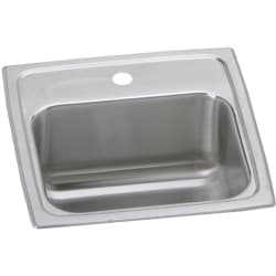 15 Inch Single Bowl Top Mount Bar Sink - Top View view