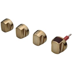 Brushed Brass Knob Set for 48 Inch and 60 Inch Ranges (Default Knob Option - No Additional Charge) - Brushed Brass Knob Kit view