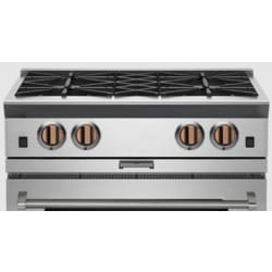 Brushed Copper Plated Knobs - Set of 4 - front view