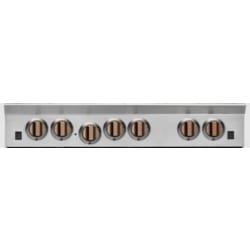 Brushed Copper Plated Knobs - Set of 2 - front view