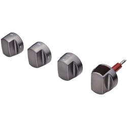 Brushed Gray Knob Set for 48 Inch and 60 Inch Ranges (Default Knob Option - No Additional Charge) - Brushed Gray Knob Kit view
