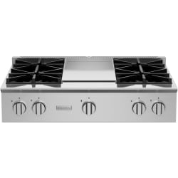 36 Inch Built-In Gas Rangetop  - 36-inch Platinum Series Gas Rangetop view