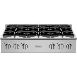36 Inch Built-In Gas Rangetop  - 36-inch Platinum Series Gas Rangetop view