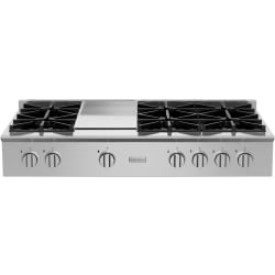 48 Inch Built-In Gas Rangetop  - 48-inch Platinum Series Gas Rangetop view