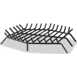Hexagonal Bar Grate for Wood Burning Fireplaces: 36" - 36" view