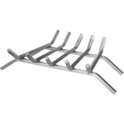 Stainless Steel Fireplace Grate: 23", 5-Bar - 23" 5-Bar view