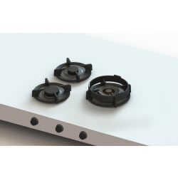 24 Inch Modular Gas Cooktop  - CAPITAL 3 Burner view
