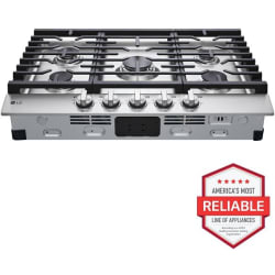 30 Inch Gas Cooktop  - 30 Inch Gas Cooktop in Stainless Steel view