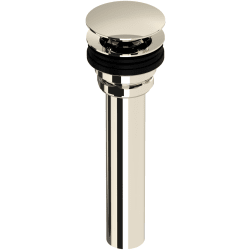 6 Inch Tailpiece Lavatory Universal Push Drain: Polished Nickel - Lavatory Universal Push Drain - Polished Nickel view