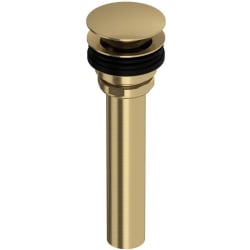 6 Inch Tailpiece Lavatory Universal Push Drain: Unlacquered Brass - Lavatory Universal Push Drain - Unlacquered Brass view