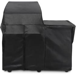 30 Inch Grill or Smoker Carbon Fiber Vinly Cover for Mobile Kitchen Cart - Front View view
