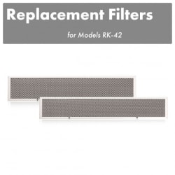 Charcoal Filters for 42 Inch Under Cabinet Range Hoods (Set of 2) - Replacement Filters view