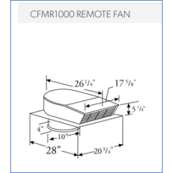 1,000 CFM External 3-Speed Blower - External Blower view