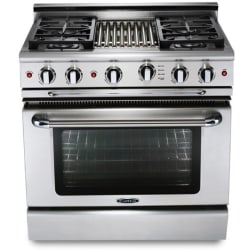 36 Inch Freestanding Gas Range - Culinarian 36 ? Gas Self Clean Range view