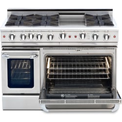 48 Inch Pro-Style Gas Range - Front View view