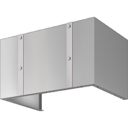 12 Inch Tall Stainless Steel Duct Cover for 36 Inch Alto Wall Custom Hood  - 12 Inch Tall Stainless Steel Duct Cover for 36 Inch Alto Wall Custom Hood view