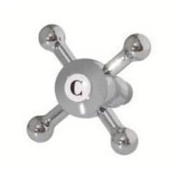 Cross Handle for Farmhouse Faucet: Satin Nickel - Front View view