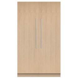 Side-by-Side Column Refrigerator & Freezer Set with 24 Inch Refrigerator and 24 Inch Freezer Panel Ready - Front View view