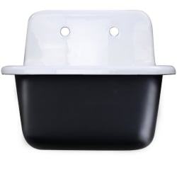 22-inch Cast Iron Wall Mount Kitchen Sink  - 22 Inch Cast Iron Wall Mount Laundry Kitchen Sink view