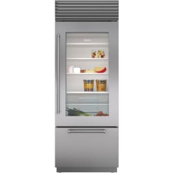 30 Inch Built-In Bottom Mount Smart Refrigerator  - 30-inch Classic Over-and-Under Refrigerator/Freezer with Glass Door view