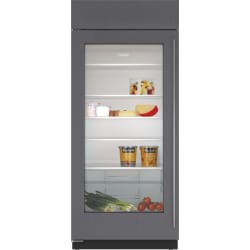 36 Inch Built-In Smart Column Refrigerator  - 36-inch Classic Refrigerator with Glass Door - Panel Ready view