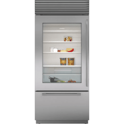 36 Inch Built-In Bottom Freezer Smart Refrigerator  - 36 Inch Built-In Bottom Freezer Smart Refrigerator in Front View view