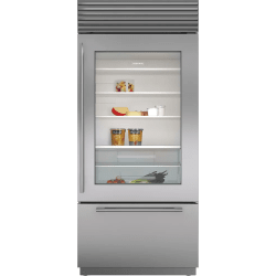 36 Inch Built-In Bottom Freezer Smart Refrigerator  - 36 Inch Built-In Bottom Freezer Smart Refrigerator in Front View view